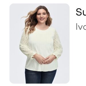 Super soft white Bloomchic sweater